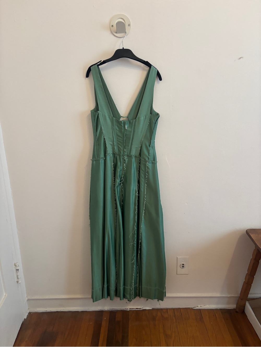 Miista Green Leonora Corset Mid-length Dress - Picture 4 of 7